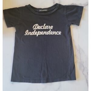 MINI & MAXIMUS Kids Organic Cotton T Shirt Size 4 Declare Independence Cool Tee